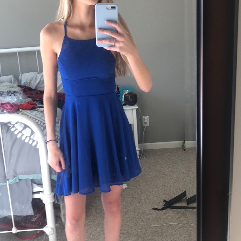 Royal blue homecoming dress